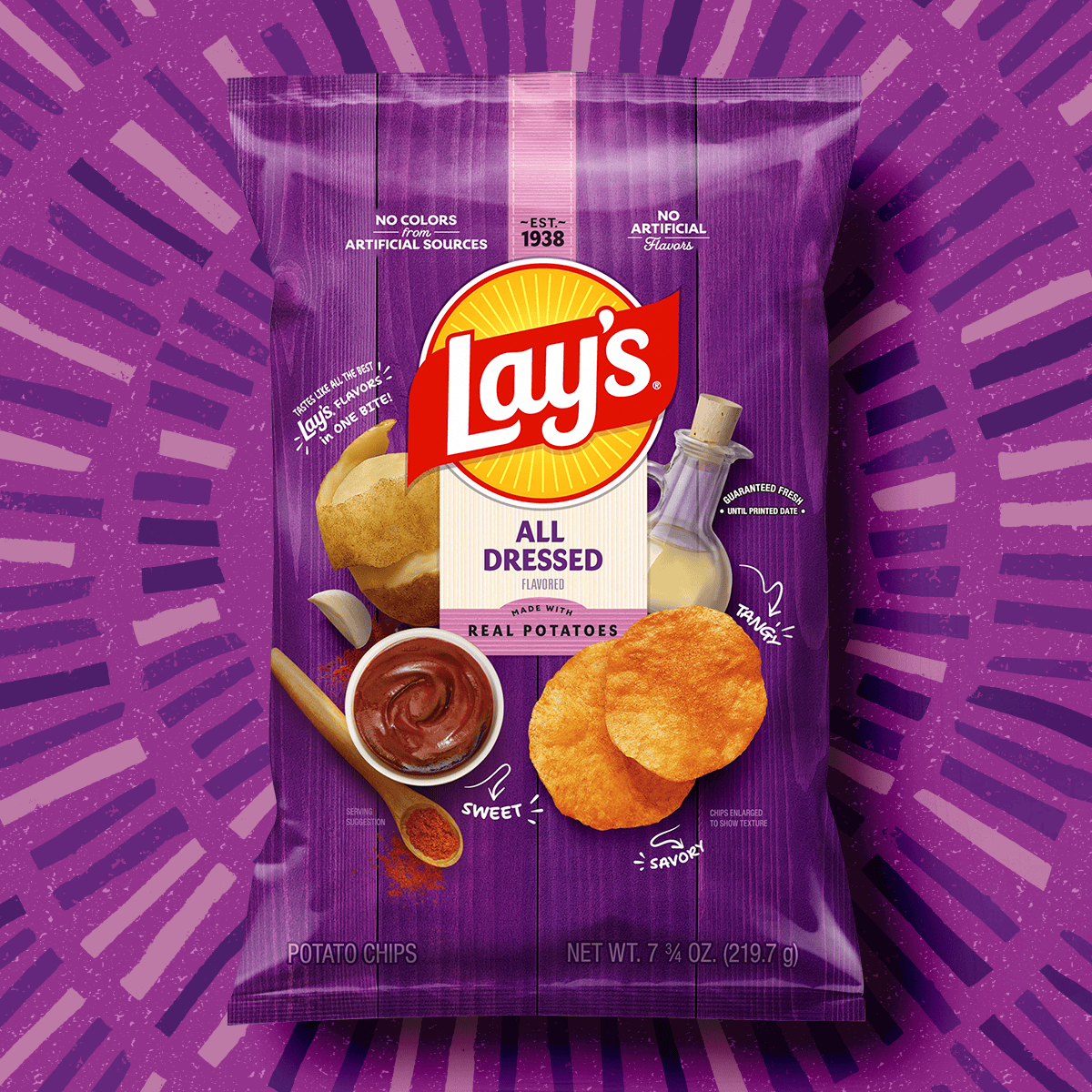 LAY'S® Cheddar & Sour Cream Flavored Potato Chips | Lay's